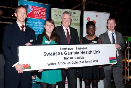 Swansea Gambia link UN Gold Start Award